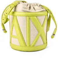 Armani Exchange for woman. XW002183AF22635M7144 Natural bucket bag (OSFA), Beige, Casual, Polyester