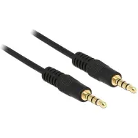 DeLOCK 3 m, lydkabel 3, 5 mm 4-pinners (CTIA) hann til hann