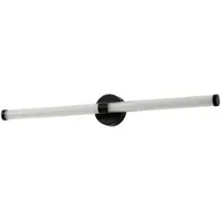 LUCANDE LED-vegglampe Melisa, svart, 90 cm, CCT, IP44