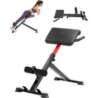 Vevor romersk stol hyperekstensjonsbenk, 250 lbs justerbar og sammenleggbar forlengelsesmaskin, multifunksjons treningsutstyr for sete-, hamstring-, rygg- og magetrening, fitnessvektbenk for hjemmegym
