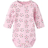 Name it Body I/e - NbfHalana - Sweet Lilac m. Glitter - - 1 år (80) - Langermet Body