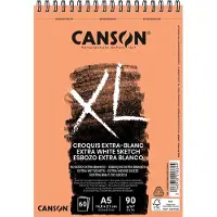 Canson XL Extra-Blanc FG A5 90G Spiral 60 SH