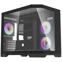 Darkflash Darflash FT418 PC-kabinett + 6 aRGB-vifter (svart)