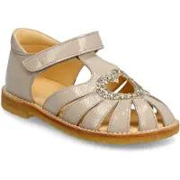 Angulus Sandaler - Glitter Hjerte - Sand/Champagne - - 25 - Sandals