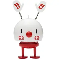 Hoptimist Medium+ Bumble - 14 cm - Bursdag - Rød/Hvit - - OneSize - Pyntefigur