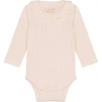 Fixoni Body I/e - Hullmønster - Soft Rosa - - 74 - Langermet Body