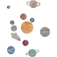 That's Mine Wallstickers - Solar System - Multi - - OneSize - Veggklistremerker
