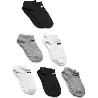 Nike Ankelsokker - No Show - 6-pack - Hvit/Svart/Grå - - 27/35 - Sokker