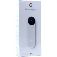 Google Nest - Dørklokke - med kamera - trådløs - 802.11b/g/n, Bluetooth LE - 2.4 Ghz - snø