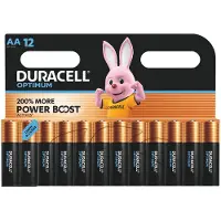 Duracell Optimum AA-batterier, 1,5 V alkaliske manganbatterier, 12-pakning