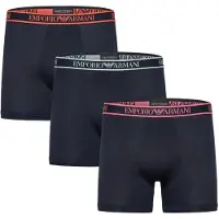 Emporio Armani for man. EM000261_AF20669 Set of 3 Core Logobanda navy boxer shorts (S), Homewear, Cotton