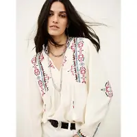 Ba&sh for woman. 1E26TILT Tilt blouse off-white (M), Casual, Viscose, Long sleeve