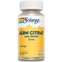 Solaray Jern Citrat 60 kapsler