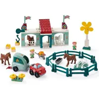 Ecoiffier Abrick Ridesenter Byggespill