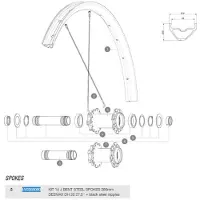 Mavic Deemax Dh 27.5 J-bent Eiker 14 Enheter