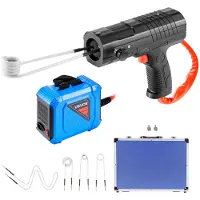 Vevor induksjonsvarmerboltfjerning, 1800W 230V magnetisk induksjonsvarmersett, håndholdt mutterknuserverktøy, mini varmemaskin for fjerning av rustne skruer, reparasjonsverktøy for bilgarasje med 4 sp