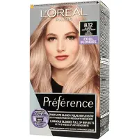 L'Oréal Paris Preference Hårfarge 8,12 Alaska - Lys Ash Beige Blond 1 pakke.