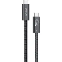 Yesido CA211 Thunderbolt 5 USB-C-kabel - 240W hurtiglading, 16K-video, 80 Gbps, 1m - svart