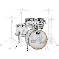 DW Drum Workshop Design Series 4pc Acrylic 22 Shell Pack