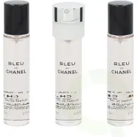 Chanel Bleu De Pour Homme Giftset - Mand - 60 ml (3x Edp Spray Refill 20ML - Travel Sprays)