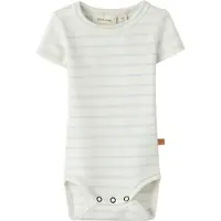Lil´ Atelier Lil' Atelier Body k/e - Slim - NbnGeo - Coconut Melk/Naturell Ai - - 62 - Kortermet body