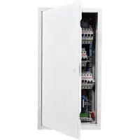 Vevor tilgangspanel for gipsvegg, 64x34 cm tilgangsdør i galvanisert stål, enkel å montere hengslet servicepanel med skrutrekkerlås, for rørleggerarbeid og elektrisk tak, 32x62 cm utskjæringsstørrelse