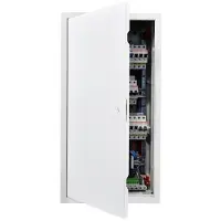 Vevor tilgangspanel for gipsvegg, 77x39 cm tilgangsdør i galvanisert stål, enkel å montere hengslet servicepanel med skrutrekkerlås, for rørleggerarbeid og elektrisk tak, 37x75 cm utskjæringsstørrelse