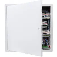 Vevor tilgangspanel for gipsvegg, 49x49 cm galvanisert ståldør, enkel å montere hengslet servicepanel med skrutrekkerlås, for takrørleggerarbeid og elektrisk arbeid, 47x47 cm utskjæringsstørrelse hvit