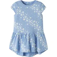 Name it Kjole - Noos - NmfVigga - Serenity/White Flower - - 5 år (110) - Kjole