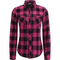 Urban Classics Turnup Checked Flanell Skjorte Med Lange Ermer