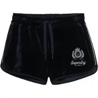 Superdry for woman. W7110501A Shorts Country Club Velour navy (S), Casual, Polyester