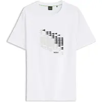BOSS for man. 50566853 White TS Network Flag T-shirt (L), Casual, Cotton, Short sleeve