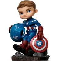 Iron Studios Kaptein Amerika Avengers Infinity Saga Mini Co Minifigur 14 Cm