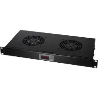 Logilink FAU02FB, Viftepanel, Stål, Sort