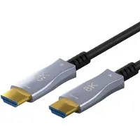 Pro 65558, 10 m, HDMI Type A (Standard), HDMI Type A (Standard), 3D, 48 Gbit/sek, Svart, Grå