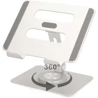 Nedis Tablet Stand - nettbrettholder for bordet, sølv