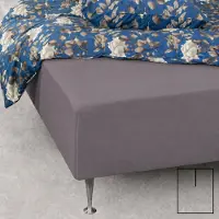 Nordstrand Splittlaken - U-splitt - 180x200 cm - Antrasittgrå - 100% bomull jersey - stretchlaken til elevationsseng