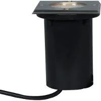 QAZQA Jordspotet stål 10,5 cm IP65 - Basic Square