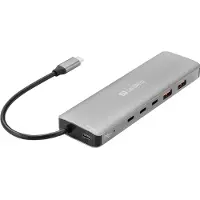 Sandberg USB-C to 5 x USB-C + 2 x USB-A 100W USB-hub - 7 porter - Grå