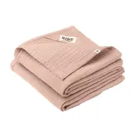 BIBS Stoffklutene - 2-pack - 70x70 cm - Blush - - OneSize - Gulpeklut