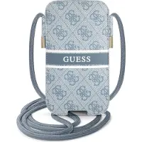 GUESS Håndveske GUPHL4GDBL 6,7" blå/blå hardcase 4G Stripe