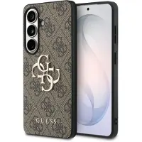 GUESS Samsung Galaxy S26+ 4G Big Metal Logo Hybrid-deksel - Brun