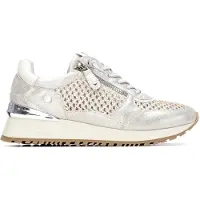 Xti for woman. 14519402-PLATA Trainers 145194 silver (41), Black, Flat, Zip, Casual