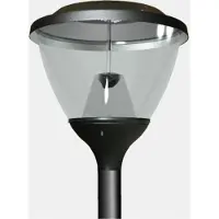 Es-System LED parkarmatur 55W OCP MILEDIA 2 419.LED 840 5000lm OPAL RAL9005 DRV (3682000)