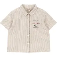 Konges Sløjd Skjorte k/e - Elliot - Tradewinds Stripe - - 3 år (98) - Skjorte K/E