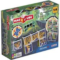 Geomag Magnetsett - Magicube-trykk Jungle Animals - 6 Deler - - OneSize - Magnetisk leketøy