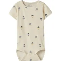 Name it Body k/e - NbmJerome - Mandelmelk - - 50 - Kortermet body