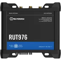 Teltonika RUT976 - Trådløs ruter - maske - WWAN 4-portssvitsj - 5G, LTE - 4G, 5G - DIN-skinnemonterbar, veggmonterbar, overflatemonterbar