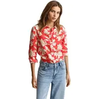 Gant 4300637 Linen Regular Fit 3/4-ermet Skjorte