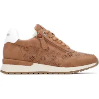 Refresh for woman. 17513102-CAMEL Trainers 175131 brown (36), Flat, Zip, Casual